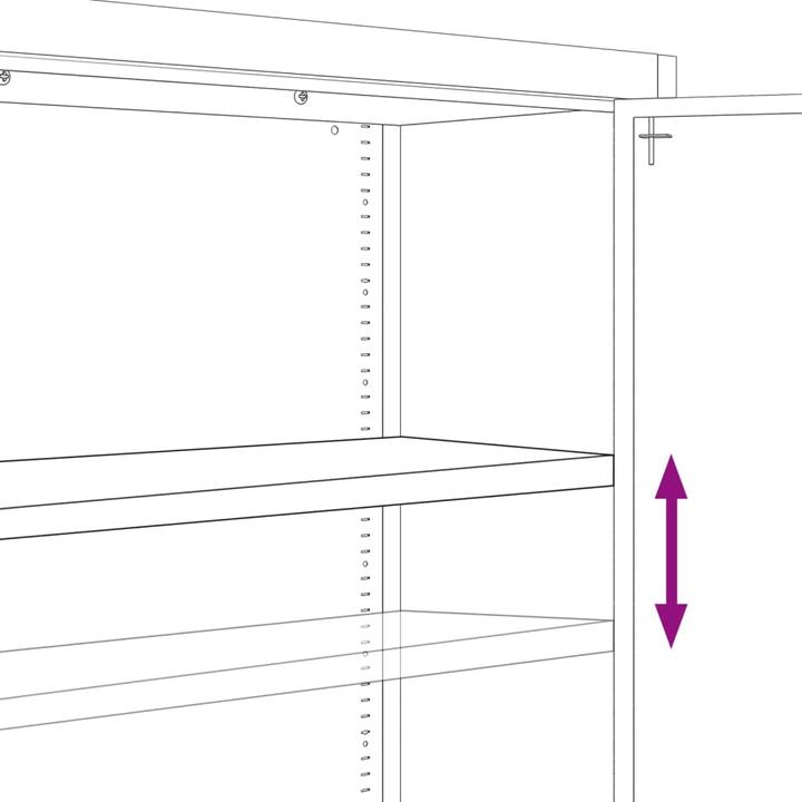 Produktbild vidaXL Aktenschrank (105 x 40 x 180 cm)