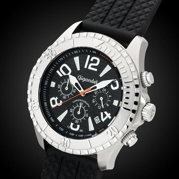 Actual product image Gigandet Analog Dive Chronograph with Date Function and Stopwatch (Analogue wristwatch, Chronograph, Diving watch)