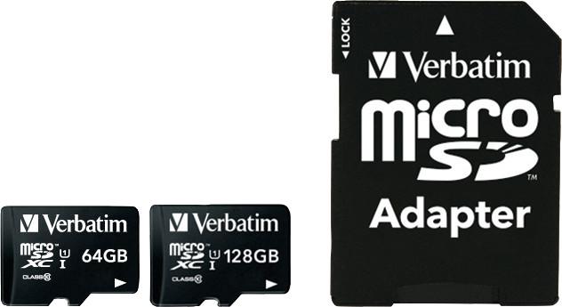 Productafbeelding Verbatim Micro SDXC Kaart Klasse 10 (64 GB, microSDXC, U1, UHS-I)