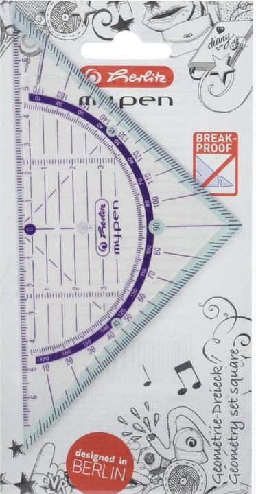 Actual product image Herlitz my.pen geometry triangle 16cm (16 cm, Plastic)