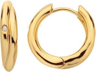 Image du produit Hot Diamonds Créoles intemporelles en plaqué or avec diamants Jac Jossa Soul De812