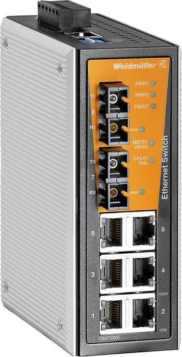 Produktbild Weidmüller Network Switch Managed, Fast Ethernet (8 Ports)