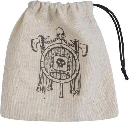 Q Workshop BORC141 - Orc Beige & schwarz Basic, Würfeltasche