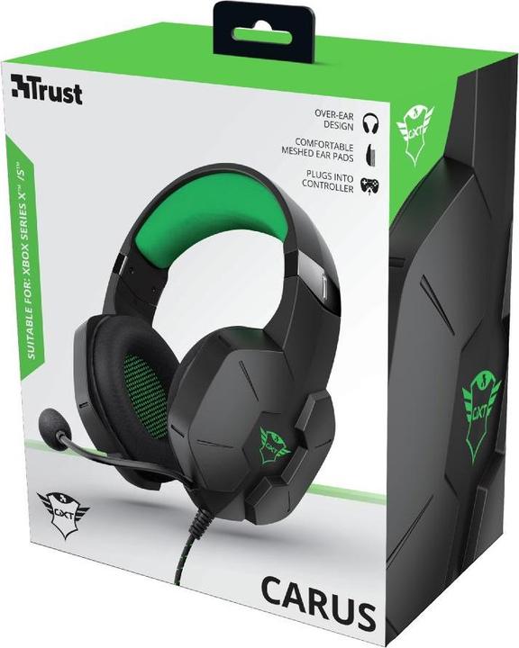 Actual product image Trust Headset GXT 323X Carus Schwarz (Cable)