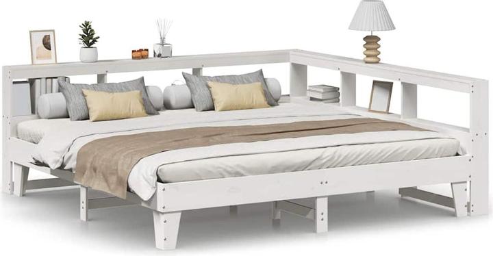 Produktbild vidaXL Bett mit Regal (200 x 200 cm)
