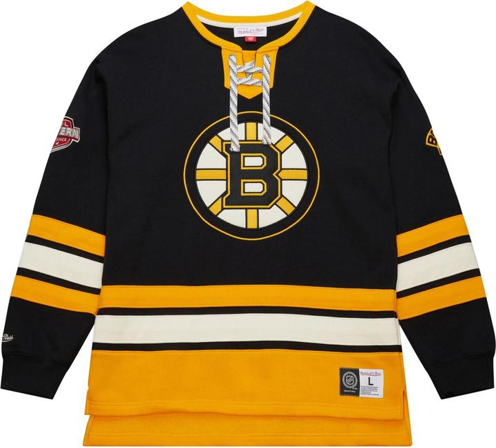Produktbild Mitchell & Ness M&N Boston Bruins NHL Lace-Up Heritage Hoody - M (M)