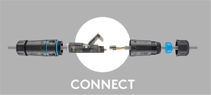Actual product image Goobay network coupler (U/UTP, CAT6a, 0.12 m)