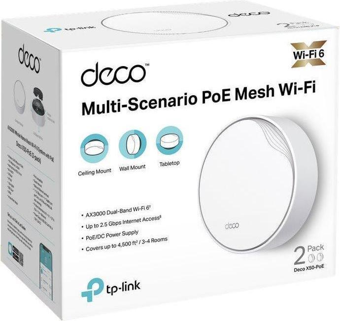 Productafbeelding TP-Link Deco X50-PoE (2-pak)