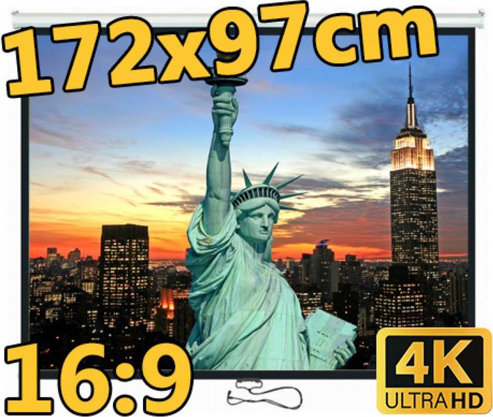 Berling Rollo-Leinwand, manuell, 16:9, 77" (172x97cm), Standard-Linie, (77", 16:9)