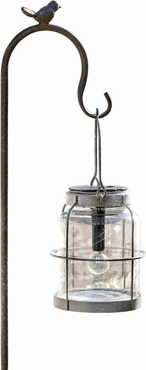 Loberon Lanterna solare Anières grigio antico