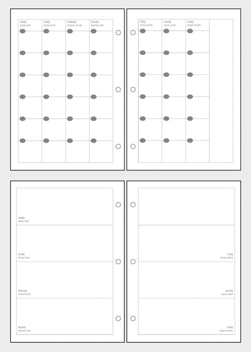 Produktbild Rayher my PLANNER Monats-/Wochenübersicht, DIN A5 (A5)