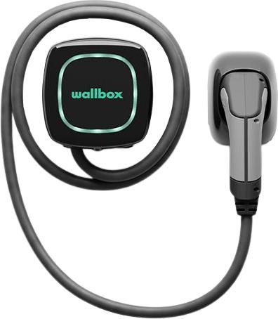 Actual product image Wallbox Pulsar Plus 7,4 kW - EV Laadstation Zwart type 1, vaste laadkabel (Type 1, 7.40 kW, 32 A)