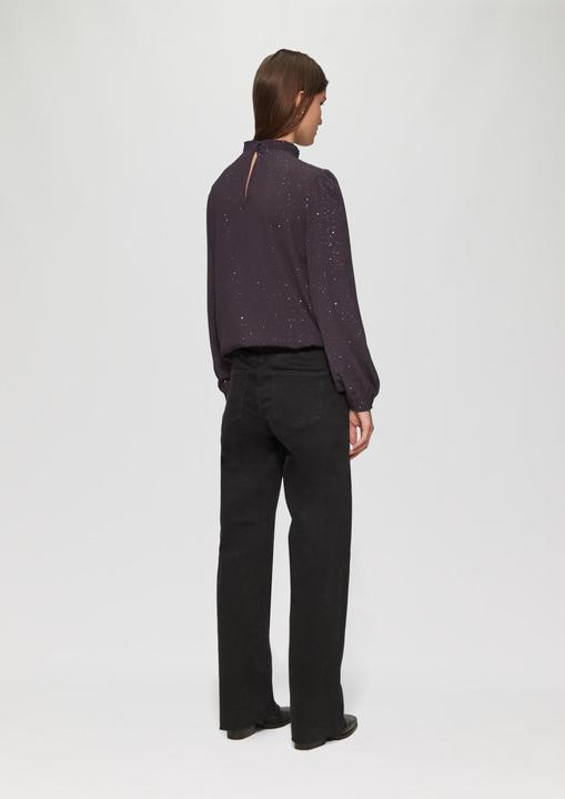 Immagine prodotto S.Oliver Bluse Leicht strukturierte Bluse mit gemocktem Stehkragen (34)