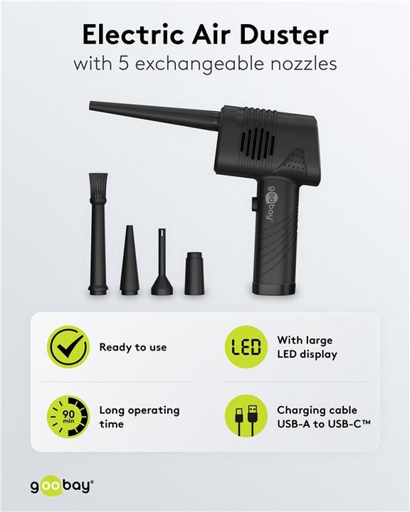 Productafbeelding Goobay Elektrische stofblazer (5 x)