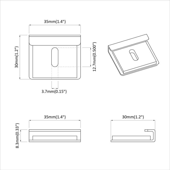 Actual product image vidaXL Spiegel Halterung