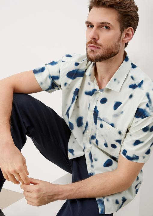 Image du produit s.Oliver Hemd Relaxed: Hemd mit Alloverprint (S)