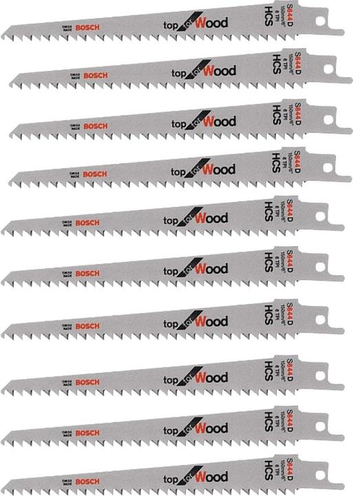 Produktbild Bosch Hausgeräte 10x Säbelsägeblatt S 644 D Top for Wood