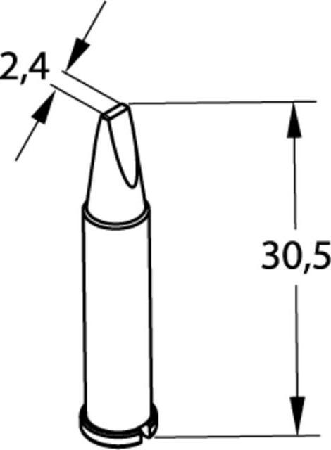 Produktbild Kurtz Ersa Lötspitze 2,4mm meisselförmig (Lötspitze)