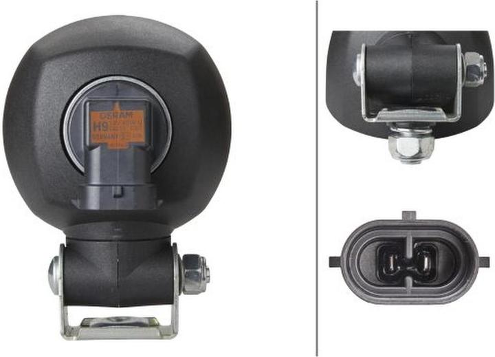 Produktbild Hella Arbeitsscheinwerfer Halogen Modul 70 12V Anbau stehend Nahfeldauslechtung