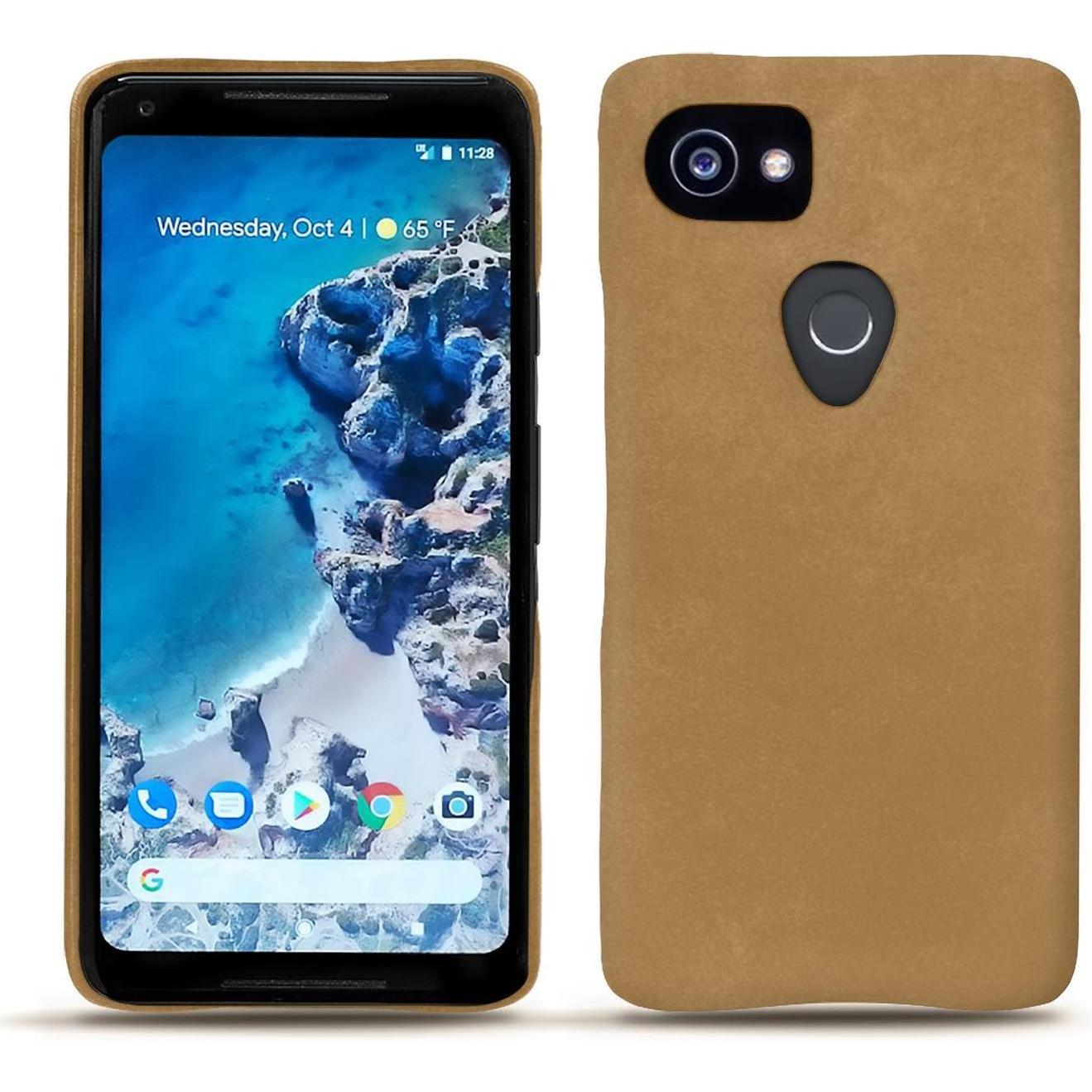 Noreve Lederschutzhülle (Google Pixel 2 XL), Smartphone Hülle, Braun