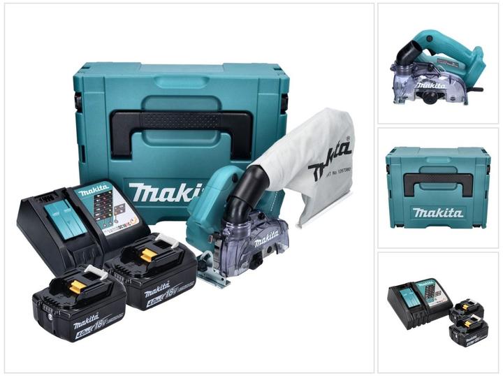 Immagine prodotto Makita DCC 500 RMJ Battery Diamond Cutter 18 V 125 mm Brushless + 2x Batteria 4,0 Ah + Caricabatterie + (Troncatrice)