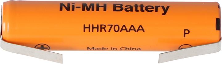 Actual product image Panasonic Sanyo HR-AAAU NiMH rechargeable battery Micro AAA Flat Top with soldering lug in U-shape (AAA, 730 mAh)