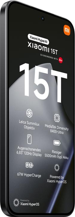 Immagine prodotto Xiaomi 15T (256 GB, Nero, 6.83", Doppia SIM, 5G)