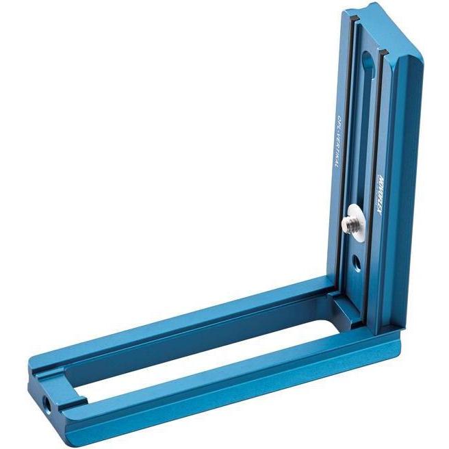 Novoflex Q=PLATE Vertikal Klemmplatte in L-Form (Stativ L-Schiene), Stativ Zubehör, Blau