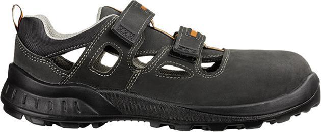 Productafbeelding Runnex unisex S1 veiligheidssandalen "5100" TeamStar zwart maat 49 (S1, 49)