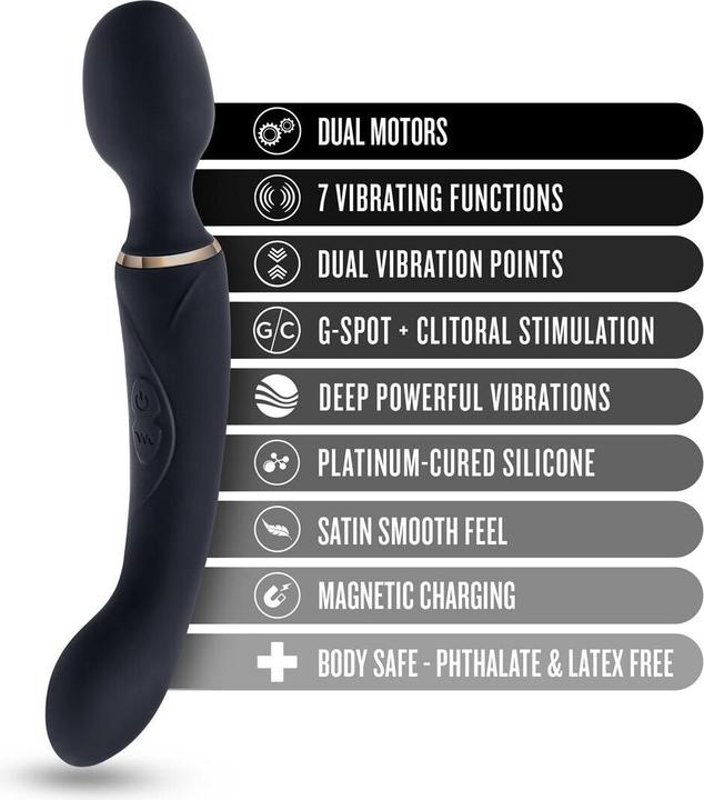 Produktbild Blush Gia DoppelVibrator Schwarz