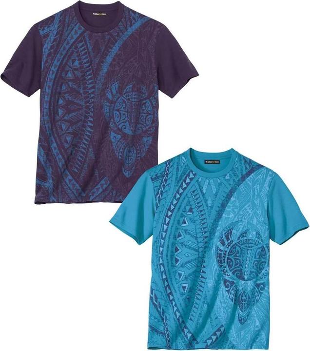 Produktbild Atlas For Men 2erPack TShirts mit MaoriMotiv (XL)