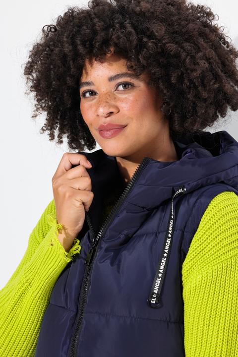 Produktbild Angel of Style Long-Steppweste, A-Linie, Kapuze (46)
