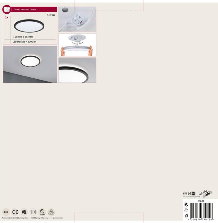 Productafbeelding Paulmann Atria Shine achtergrondverlichting (2000 lm)