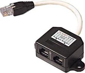 Produktbild Deltaco 679-U networking cable Black, White (UTP, CAT5, 0.10 m)