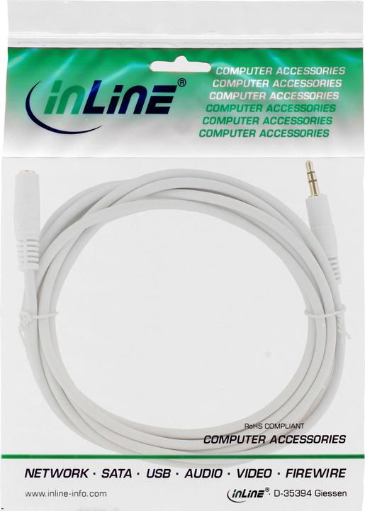 Produktbild InLine 3.5mm – 3.5mm (5 m, 3.5mm Klinke (AUX))