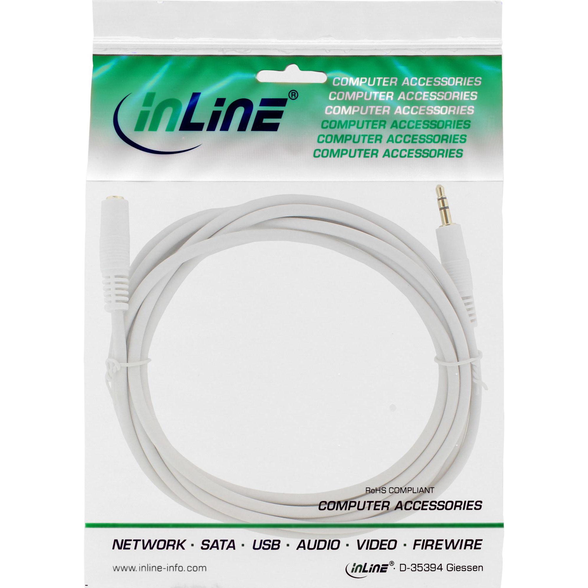 Thumbnail - InLine Klinke Verlängerung (10 m, 3.5mm Klinke (AUX)), Audio Kabel
