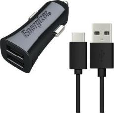 Produktbild Energizer Ultimate UL car charger 3.4A 2USB BK + USB-C 2.0 Kabel