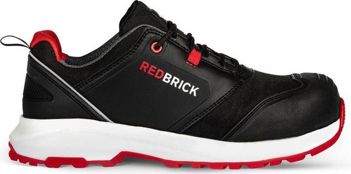 Productafbeelding Redbrick Arbeitsschuhe - Puls Overshose - niedrig - mit Crawl -Nase - S3 - Schwarz / Rot - Grösse 44 (S3, 44)