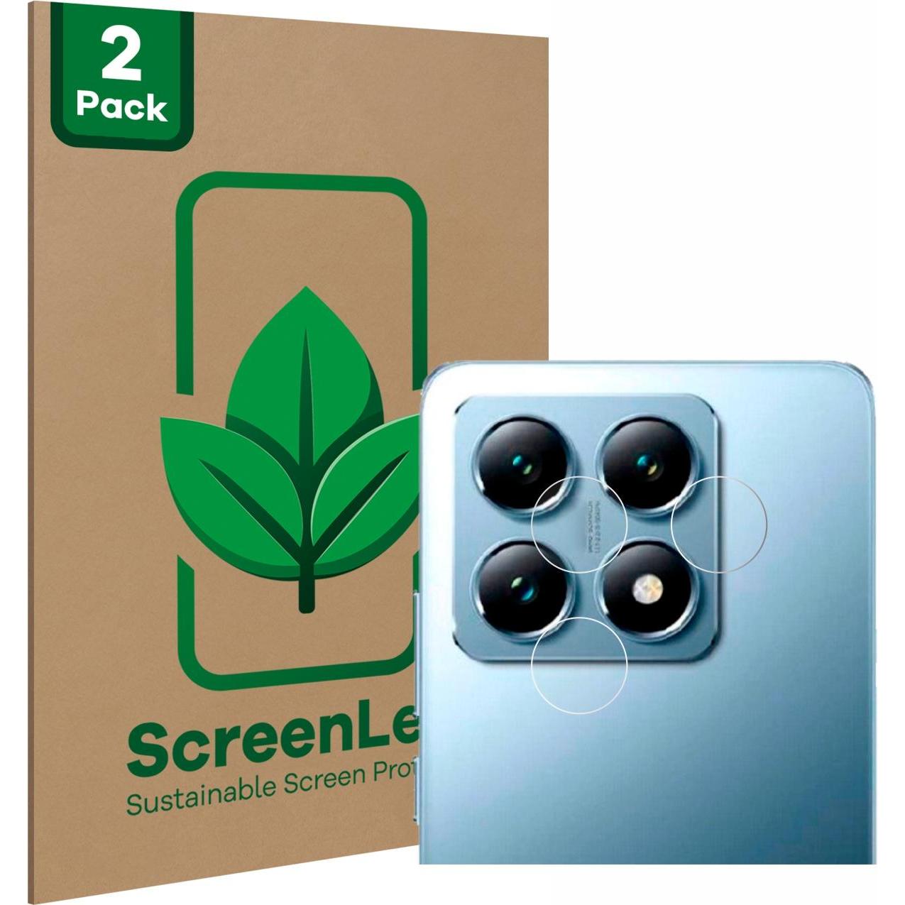 Thumbnail - ScreenLeaf Schutzfolie nachhaltiger Displayschutz Displayschutzfolie Folie Klar Transparent (2 Stück, Xiaomi 14T), Smart...