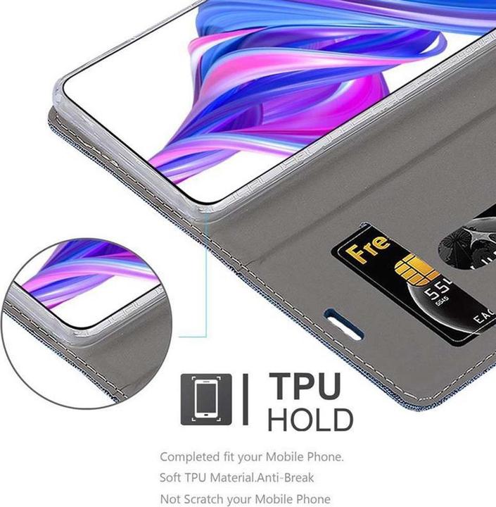 Produktbild Cadorabo Book Jeans Optik Cover (Honor 9X Pro)