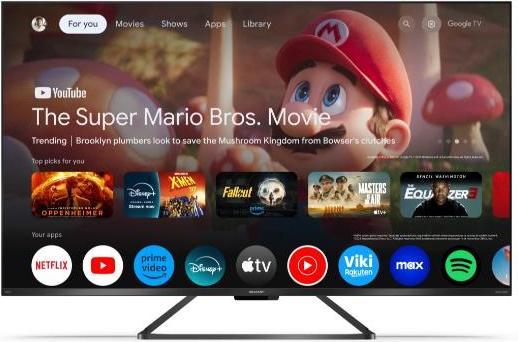 Image du produit Sharp 50GR8265E | 50" | Smart TV | Google TV | 4K Ultra HD (50", GR8, QLED, 4K)