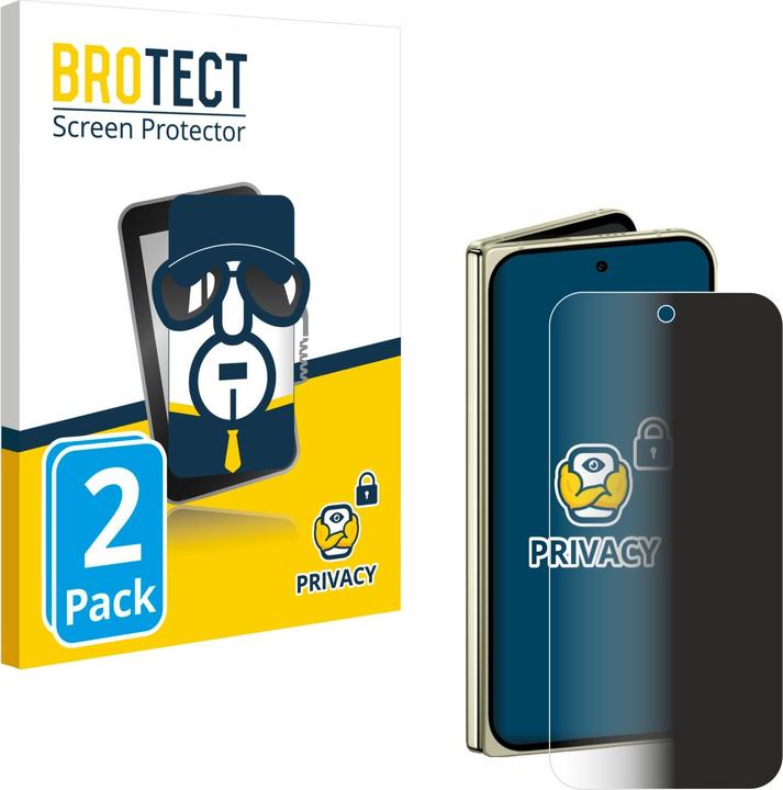 Produktbild BROTECT Sichtschutzfolie für Google Pixel 10 Pro Fold Anti-Spy Privacy Folie Blaulicht-Schutz (2 Stück, Google Pixel 10 Pro Fold)