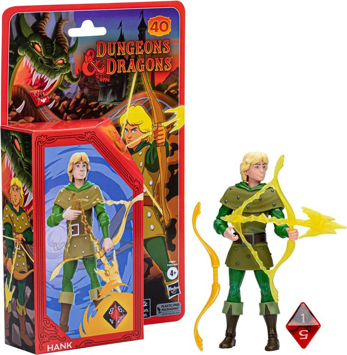 Immagine prodotto Dungeons & Dragons Cartoon Classics, figura d'azione di Hank Ranger alta 15 cm, giocattolo D&D