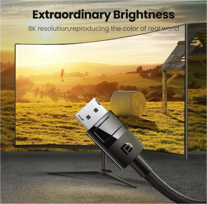 Produktbild Ugreen Display Port 1.4 Nylon 8K 4K 2K 1080p (3 m)