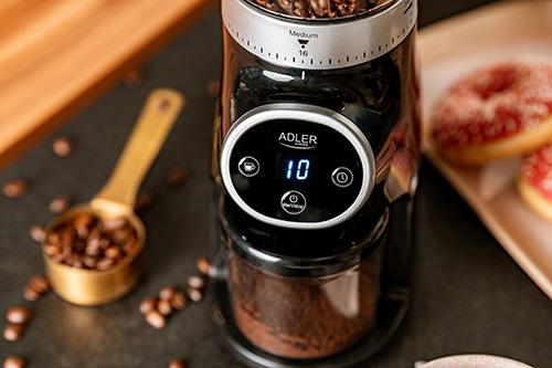 Actual product image Adler AD 4450 Burr coffee grinder, Black (EU plug)