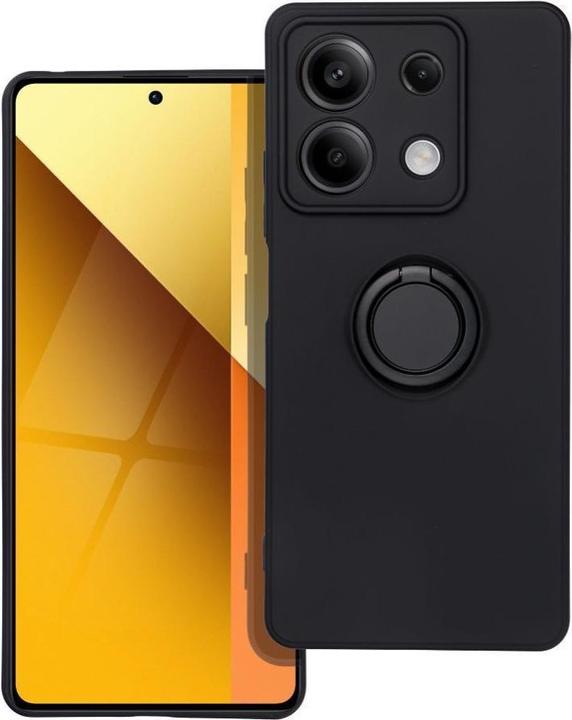 Actual product image OEM Back panel cover SILICONE RING case for XIAOMI Redmi Note 13 5G black (Xiaomi Redmi Note 13 5G)