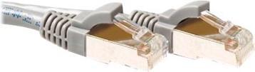 Produktbild ACT Grey 0.5 meter SFTP CAT6A patch cable snagless with RJ45 connectors. Cat6a s/ftp snagless gy 0.50m (S/FTP, CAT6a, 0.50 m)