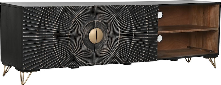Produktbild Esprit TV furniture Home Black Metal Mango wood 160 x 40 x 50 cm (160 x 40 x 50 cm)