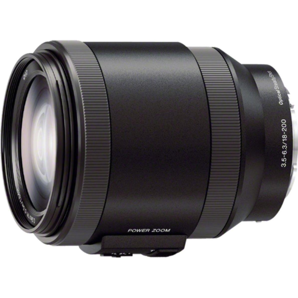 Sony E PZ 18-200mm f/3.5-6.3 OSS, E-Mount (Sony E, APS-C / DX), Objektiv, Schwarz