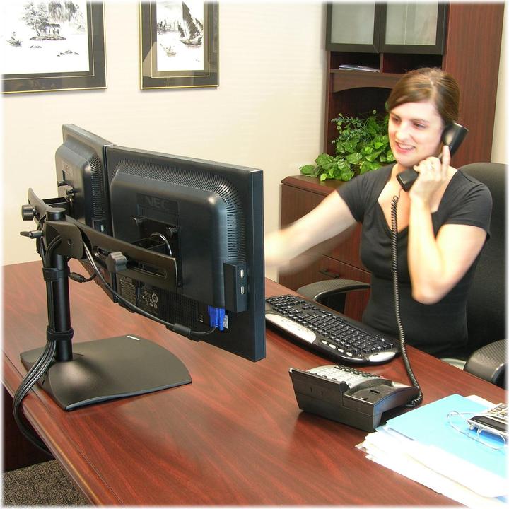 Actual product image Ergotron DS100 Monitor Stand (Table, 24")